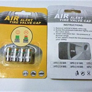 -Car Tire Air Pressure Monitor Indicator Valve Caps Cum Alert Sensor-B091D6TFCC