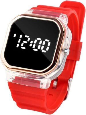 B0FB87SLZC- Led Display Digital Kids Watches Sport Boys Girls Luminous Children’s Electronic Wristwatch Students Clock Watches Only Time And Date Shows