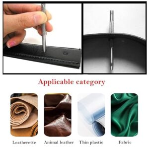 B0DVLKBSG8- Leather Hole Punch Tool 9PCS 2.5-10mm Carbon Steel Belt Hole Puncher Round Leather Gasket Hollow Hole Punch Set - Germany Qualty Standered