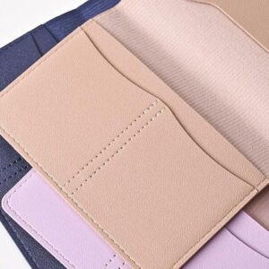 New Simple Fashion Passport Cover Thin Slim Travel Passport Holder Wallet Gift PU Leather Card Case Cover Unisex (Black)--B0F5B1K4G7