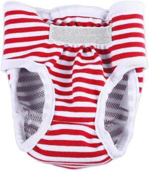 B0DVDMFHM5- [1 Pcs] Female Dog Shorts Panties Menstruation Underwear Briefs Jumpsuit Pet Physiological Pant Diaper Sanitary Washable Dog Pants (Black, L -Waist 35-45cm, 1, one piece)