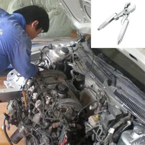 [1 Pc] Pocket Plier Multifunction Foldaway Keychain Screwdriver,Folding Plier for Camping EDC Tools Repair Kits.-B0DTGM8HF3