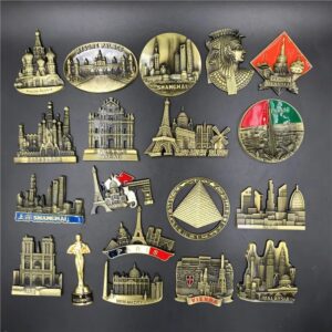 Metal 3D Cute Magnet Fridge Sticker Magnet Decoration Home Souvenir As Shown (MALAYSIA)--B0DCBZTHVY