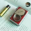 B018V46B4A--Aiernuo Loupes 10x Glass Jeweler Loupe Loop Eye Magnifier Magnifying Magnifier Metal Body Silver (10x21mm)