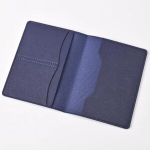 New Simple Fashion Passport Cover Thin Slim Travel Passport Holder Wallet Gift PU Leather Card Case Cover Unisex (Black)--B0F5B1K4G7