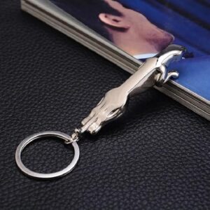 Metal Stainless Steel Leopard Keychain For Women Men Jaguar Car Keyrings Fine Bag Key Chains Creative Jewelry Gift 6Cm / 7Cm--B0DJDYB9TG