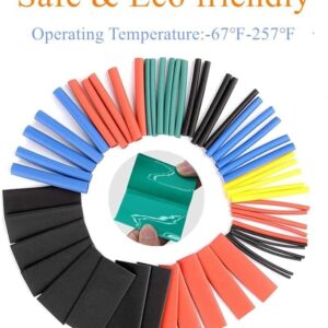 61VMnKmwyUL._AC_SX679_ B0CV5Y3ZPL- 164 pcs 2:1 Heat Shrink Tubing Kit Heat Shrink Tubes Wire Wrap, Electric Insulation Assorted Sleeving Tube Wrap Cable Wire Kit for DIY