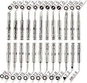 B0F84Y4VL5- 25 in 1 Precision Screwdriver Set, DIY Mini Repair Tool Kit for PC, Glasses, Mobile Phone, Laptop, Watch, Drone with Leather Case...Pcs (5)