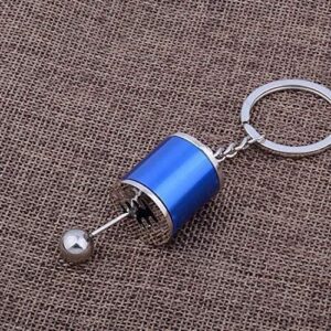 B096T6L8MP-Creative Gear Box Shifter Alloy Metal Keyrings Casual Key Chain Rings -Blue