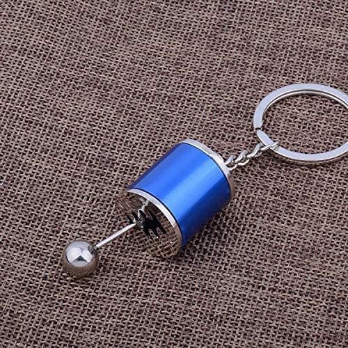 B096T6L8MP-Creative Gear Box Shifter Alloy Metal Keyrings Casual Key Chain Rings -Blue