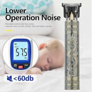 [1Pcs-Black Buddha-no box] Professional Hair Trimmer Wireless Electric Hair Clipper Beard Shaver Men Hair Cutting Machine Barber For Men Haircut Style-B0CRQQJWKK