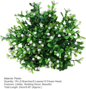 [1PCs -As Shown - Random Green ] Artificial Flower DIY Wedding Colorful Flower Bouquet Plastic Plants Fake Flowers For Garden Porch Window Home Room Table Decor--B0CSX1J2ZW
