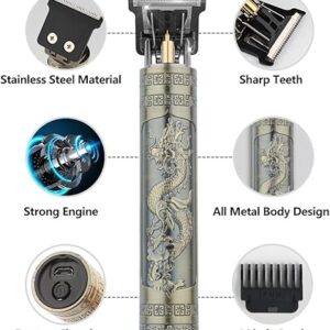 [1Pcs-Black Buddha-no box] Professional Hair Trimmer Wireless Electric Hair Clipper Beard Shaver Men Hair Cutting Machine Barber For Men Haircut Style-B0CRQQJWKK