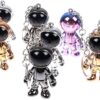 1 PC Creative New 3D Astronaut Space Alien Keychain Alloy Gift For Gadgets For Keychain Holder (Silver)-B0BXTW68QV