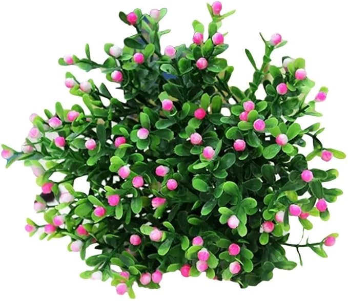 MySouq-Store [1PCs -As Shown - Random Green ] Artificial Flower DIY Wedding Colorful Flower Bouquet Plastic Plants Fake Flowers For Garden Porch Window Home Room Table Decor--B0CSX1J2ZW