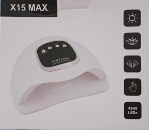 Nail Dryer SUN X15 Max UV LED Lamp Manicure Apparatus Phototherapy Manicure Lamp Quick Dry Gel Dryer Sensor (H,45/66 LEDs Plugs Type : EU) 50000Hrs Lifetime-B0F8B7F6JQ