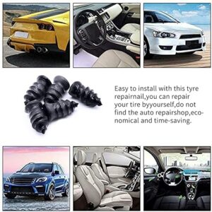10Pcs Tire Repair Rubber Nail Tubeless Tyre Repair Rubber Nails Kit,Vacuum Tire Repair Nail Puncture Repair Nail Self-Service Tire Repair Fast Repair Tool for Motorcycle Bike Car,1xScrewdriver (S)-B09L1451QJ