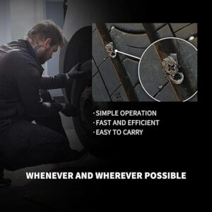 10Pcs Tire Repair Rubber Nail Tubeless Tyre Repair Rubber Nails Kit,Vacuum Tire Repair Nail Puncture Repair Nail Self-Service Tire Repair Fast Repair Tool for Motorcycle Bike Car,1xScrewdriver (S)-B09L1451QJ