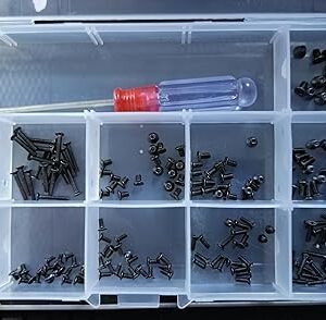 MySouq.Store Laptop Notebook Nickel Screws Set Computer Electronic Digital Mini Mechanical Assortment Repair Kit Hardware (200Pcs-TZ02001503)-B0F931PRD5