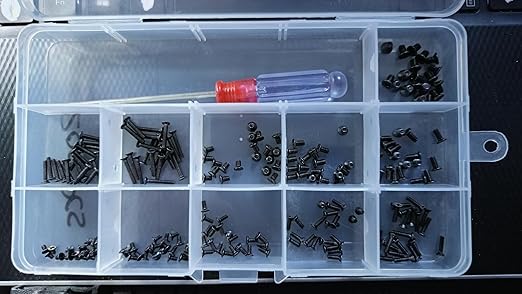 MySouq.Store Laptop Notebook Nickel Screws Set Computer Electronic Digital Mini Mechanical Assortment Repair Kit Hardware (200Pcs-TZ02001503)-B0F931PRD5