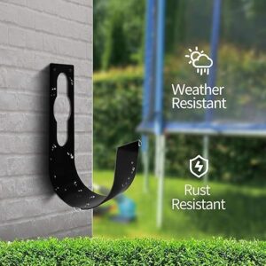 B0F9HS8W95-- Click to see full view Garden Hose Hanger Wall Mount Heavy Duty Hose Holder Hook Fit to 50Ft 75Ft Expandable Hose - Made By MySouqEg Store (4, one size)
