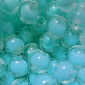 71UcTSWP-ML._AC_SL1500_ 50pcs Transparent Plastic Beads with Sky Blue Core Polymer Clay ٍ Assorted Slice Beads for Women Girls Jewelry Making Handmade DIY Bracelet Necklace Hair Clip Accessories (Round Ball)--B0F77PKSW1