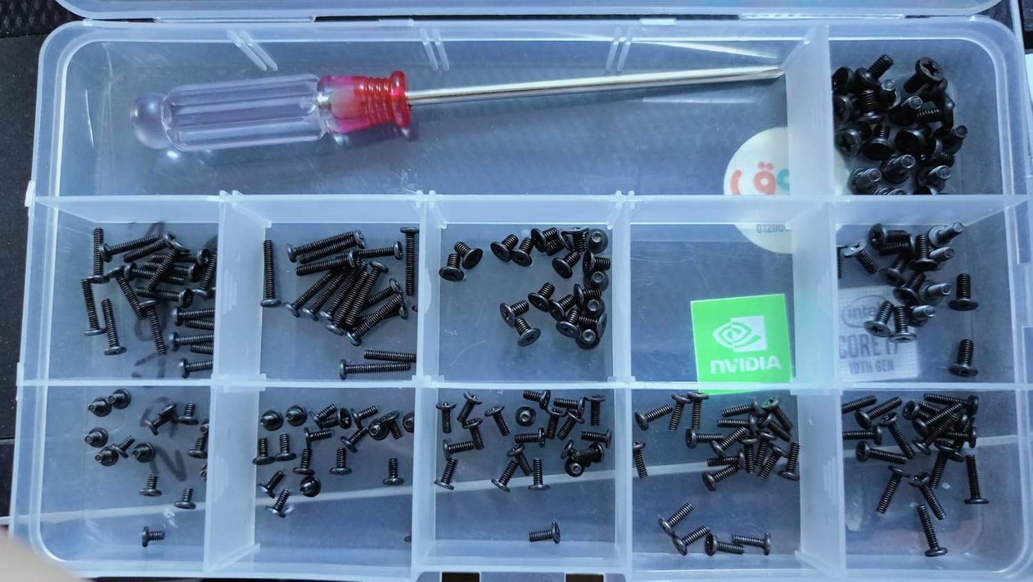 MySouq.Store Laptop Notebook Nickel Screws Set Computer Electronic Digital Mini Mechanical Assortment Repair Kit Hardware (200Pcs-TZ020015012)-B0F92Z41H7