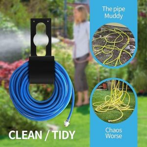 B0F9HS8W95-- Click to see full view Garden Hose Hanger Wall Mount Heavy Duty Hose Holder Hook Fit to 50Ft 75Ft Expandable Hose - Made By MySouqEg Store (4, one size)