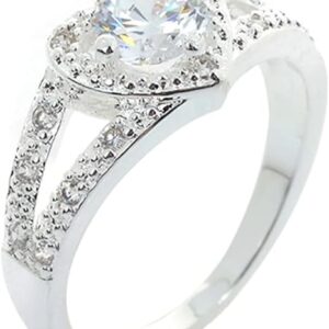 71a2LoPKCTL._AC_SX522_ 1PCs Silver Ring Crystal Heart Shaped Wedding Jewelry Engagement Ring Women Accesories-B0DS2XMK77