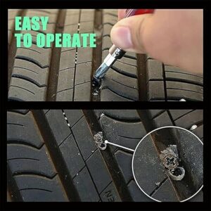 Tyre Repair Rubber Nails,Tubeless Tyre Repair Kit,Car Tyre Puncture Emergency Repair Kit Flat Tire Tools Plug Tubeless (10)-B0DJG5BY57