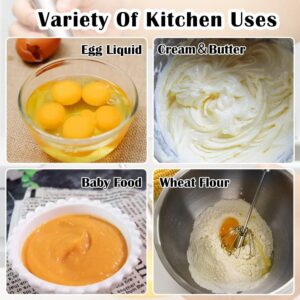 Boerni 10 inch Hand Push Whisk,Semi-Auto Egg Whisk Hand Push Press Whisk Rotating Push Mixer Milk Frother Egg Beater with Egg White Filter Separator for Whisking, Beating, Stirring-B09V2R1Q8T