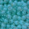MySouqEg Store 50pcs Transparent Plastic Beads with Sky Blue Core Polymer Clay ٍ Assorted Slice Beads for Women Girls Jewelry Making Handmade DIY Bracelet Necklace Hair Clip Accessories (Round Ball)--B0F77PKSW1
