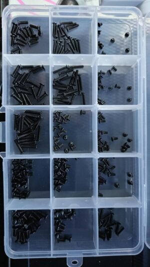 Laptop Notebook Nickel Screws Set Computer Electronic Digital Mini Mechanical Assortment Repair Kit Hardware (300Pcs-TZ02001504)-B0F932V66P