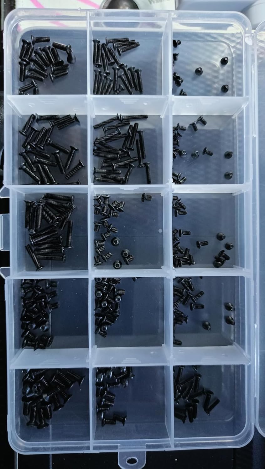 MySouq.Store Laptop Notebook Nickel Screws Set Computer Electronic Digital Mini Mechanical Assortment Repair Kit Hardware (300Pcs-TZ02001504)-B0F932V66P