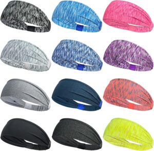 1PCs Sports Headbands For Men Woman Gym Yoga Sweat Hair Bands Soft Elastic Hairbands Stretch Outdoor Sport Sweatbands One Size-B0DVPML9B5