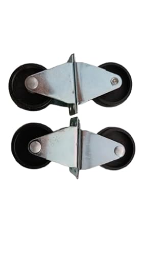 MySouqEg Store 4 Pcs Rolling Casters, Diameter 3,4,4.5Cm Please select you size Casters, 1 Way Furniture Moving Forward and Back Only Base Length (Black, 3.50Cm)-B0F9Z4HJCX