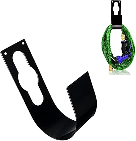 MySouq-KDOI 2Pcs Garden Hose Hanger Wall Mount Heavy Duty Hose Holder Hook Fit to 50Ft 75Ft 100Ft 150Ft Expandable Hose-B08YN7YDCX