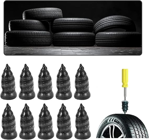 MySouq.Store Tyre Repair Rubber Nails,Tubeless Tyre Repair Kit,Car Tyre Puncture Emergency Repair Kit Flat Tire Tools Plug Tubeless (20)-B0DJG5M4M4
