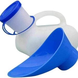 MySouq-Unisex Potty Urinals for Car, Toliet Urinal Pot for Men and Women, Portable Pee Bottle, With a Lid and Funnel, Leakproof Urinals for Car, Travel-B09TXK4X41