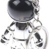 1 PC Creative New 3D Astronaut Space Alien Keychain Alloy Gift For Gadgets For Keychain Holder (Silver)-B0BXTW68QV
