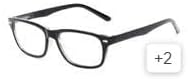 MySouq-Store [1piece (+2) ] Reading Glasses Women Men Black Or Brown with Flexible obtuse frame Hand glasses-B0CMV8G6QT