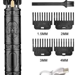 MySouq-Store [1Pcs-Black Buddha-no box] Professional Hair Trimmer Wireless Electric Hair Clipper Beard Shaver Men Hair Cutting Machine Barber For Men Haircut Style-B0CRQQJWKK