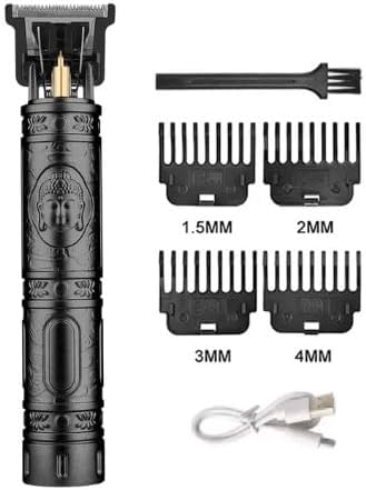 MySouq-Store [1Pcs-Black Buddha-no box] Professional Hair Trimmer Wireless Electric Hair Clipper Beard Shaver Men Hair Cutting Machine Barber For Men Haircut Style-B0CRQQJWKK