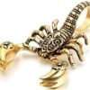 MySouq.Store (Gold color) Men Hip Hop Jewelry Scorpio Long Chain (gold) Color Scorpion Pendant Necklace for Men Women Punk Rock Christmas Jewelry Gift-B0CVG2KZ2F
