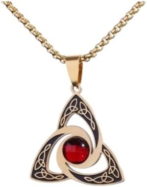 [ 1Pcs - AL19980-Gold] New Men's Hip Hop Arrow Shield Cross Pendant or necklace Retro Celtic Rune Punk Jewelry Gift-B0D2LFP2K4