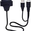 [1Pcs] US02 2.5" USB HDD External Enclosure + USB2.0 to SATA Adapter Cable (Black) support 2TB Sata - Hard Disk Drive Converter-B0DF5FFV5Q
