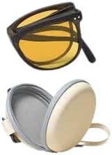 MySouq-Store s Fashion Folding Sunglasses Women's Designer Glasses UV400 Eyewear Lady Retro Sun Glasses Women's Goggles L14.5Cm-B0DG8MQJ61
