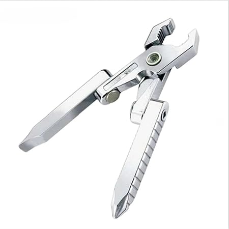 MySouq-Store [1 Pc] Pocket Plier Multifunction Foldaway Keychain Screwdriver,Folding Plier for Camping EDC Tools Repair Kits.-B0DTGM8HF3
