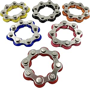 MySouq- Store 1Pcs Roller Bike Chain Fidget Autism Therapy Cool Gadgets Stress Skills for Anxiety Antiestrés Juguetes Ansiedad 1Pcs only (Random 8 Wheel)-B0F7N7ZK3H