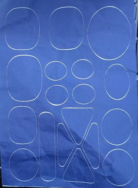 MySouq-Store 1Pcs only 20X15Cm Self-Adhesive Black Patches on Clothes Down Jackets Umbrella Hole Repair No Need Iron Washable Waterproof Clothing Patch Sticker - Befor Buy See photos (C NavyBlue)-B0F7NW61CV